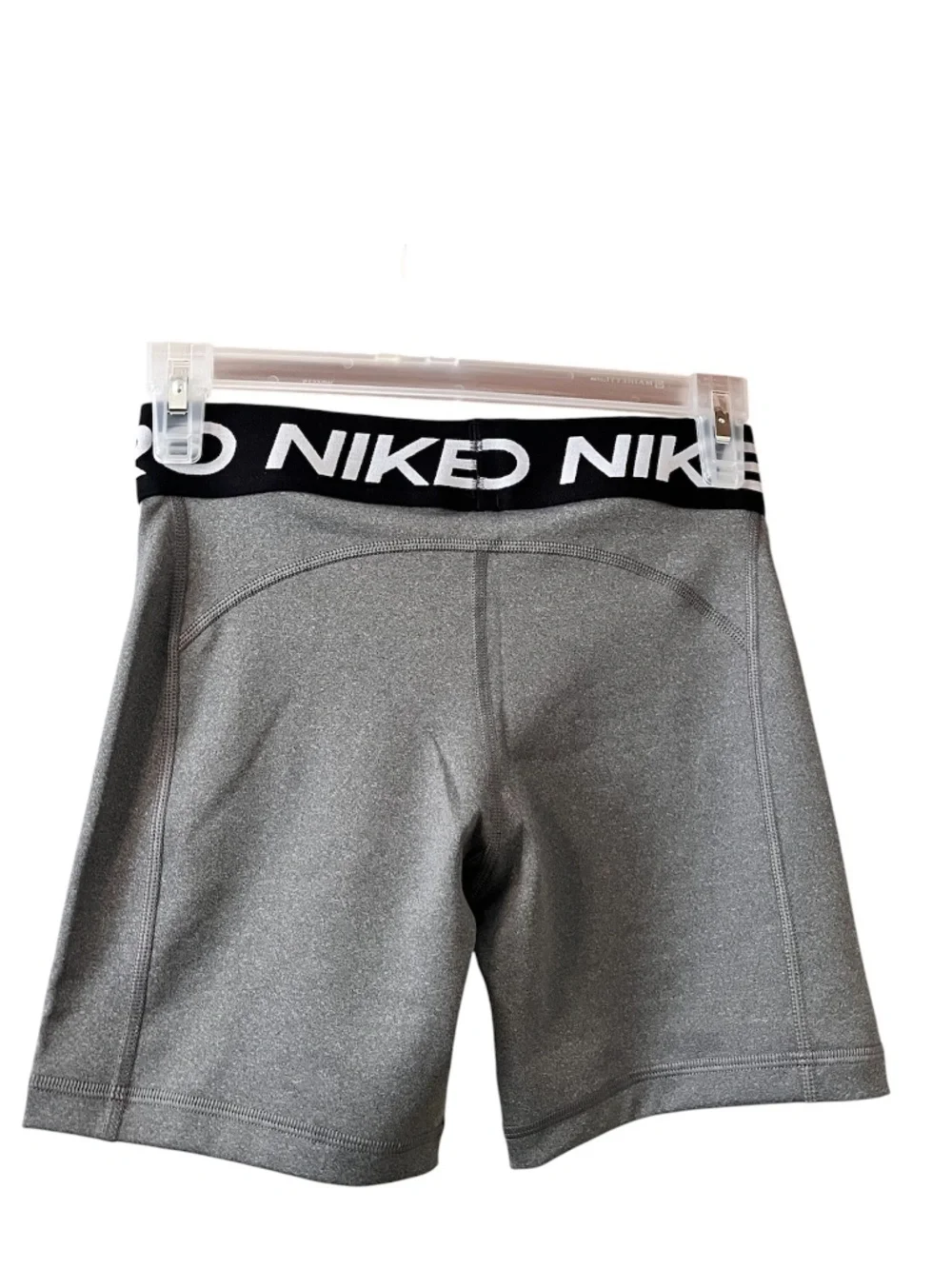 Nike Pro Big Girls’ Gray Dri-Fit Athletic Training Shorts Sz-L